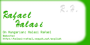 rafael halasi business card